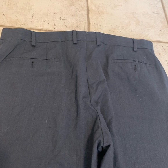 Calvin Klein 100% Wool P 42R Men's Dress Pants - Blue/Navy - Picture 2 of 7